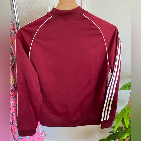 Adidas track jacket maroon youth large - Picture 6 of 6